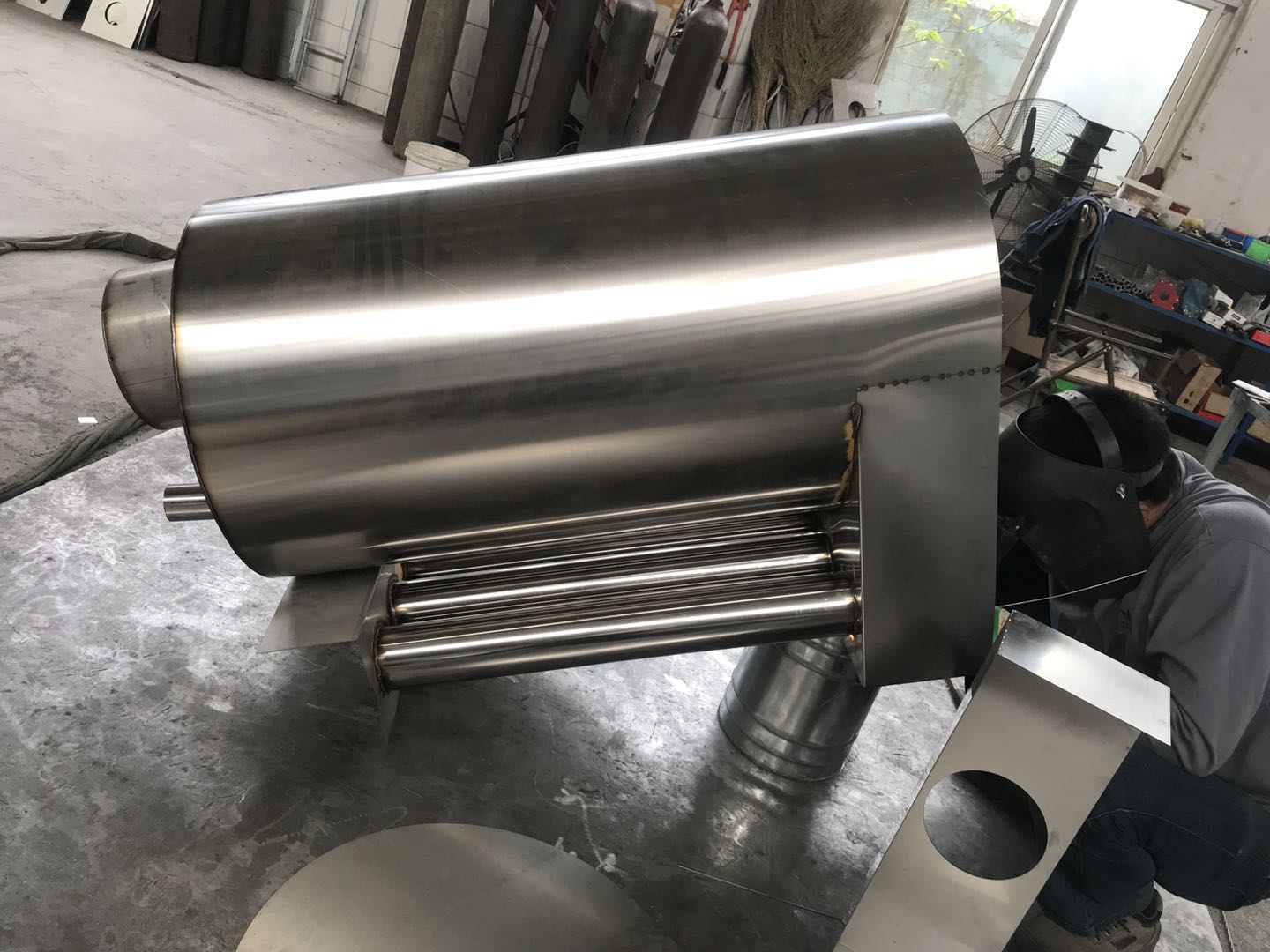 spray booth-heat exchanger