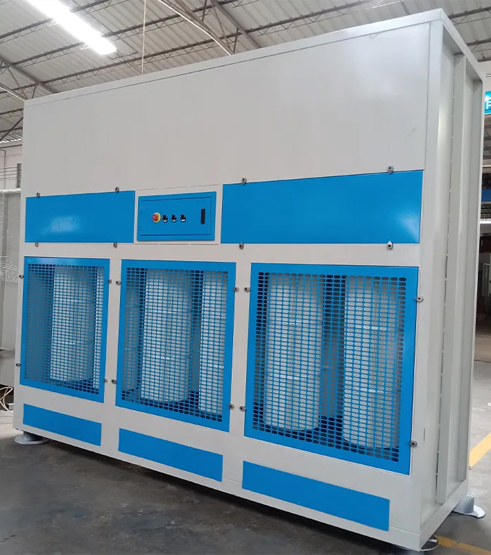 Working principle of dry pulse grinding cabinet