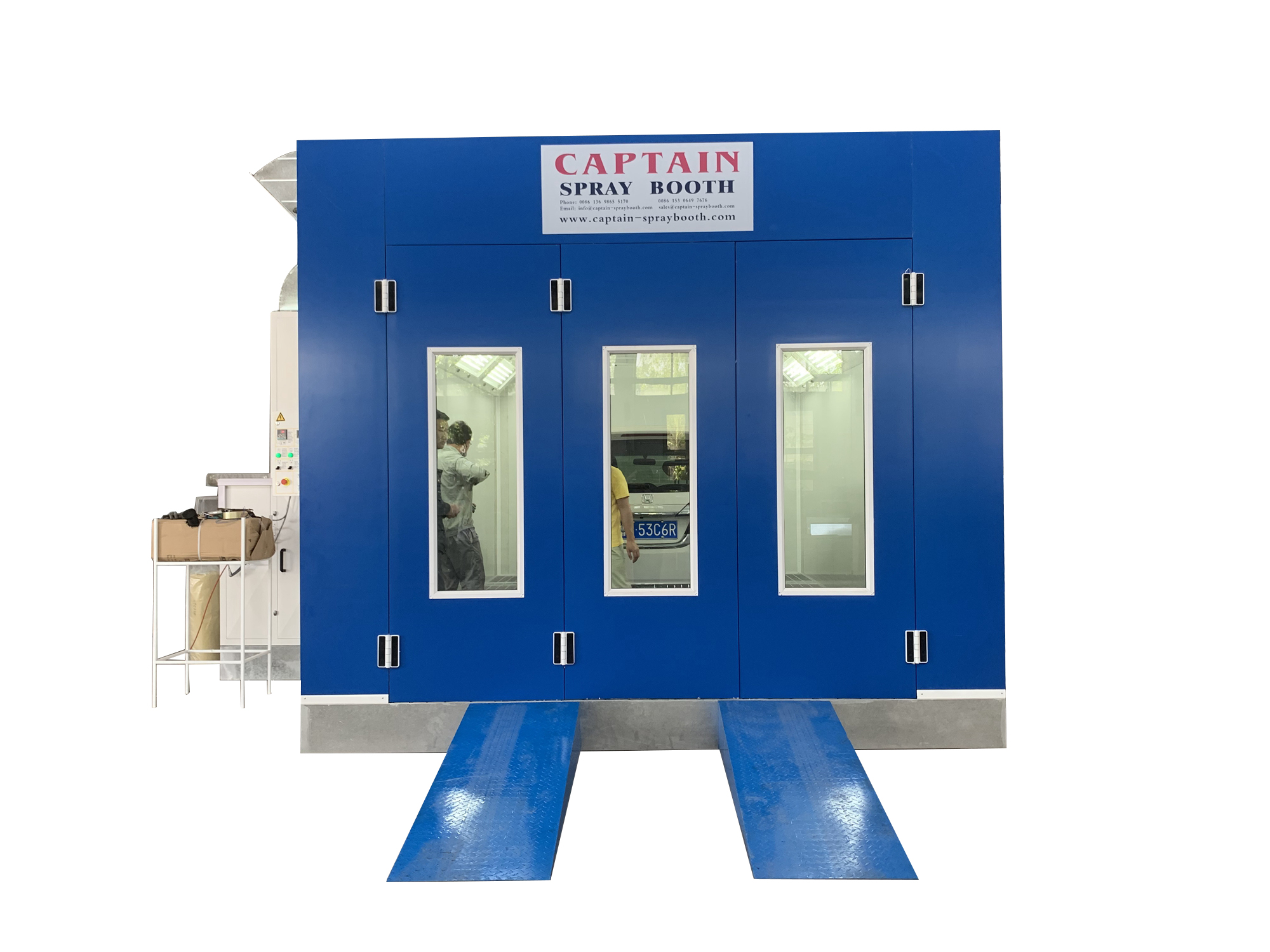 Car spray paint room performance characteristics